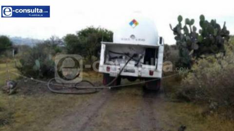 Asegura la Guardia Nacional pipa que ordeñaba ductos de PEMEX en Natívitas