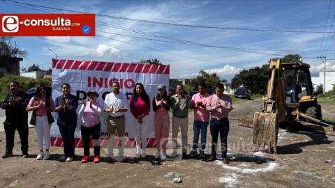 Inicia construcción de drenaje sanitario en Xolalpa, Papalotla