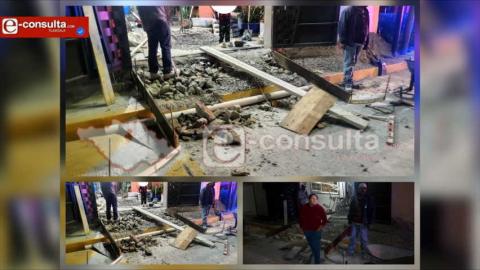 Inauguran una calle y a los pocos días empiezan a romper las guarniciones para abrir una privada