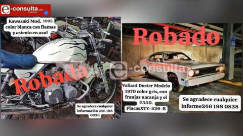 Roban dos vehículos clásicos en Tepeticpac, Totolac; no hay rastro de los delincuentes