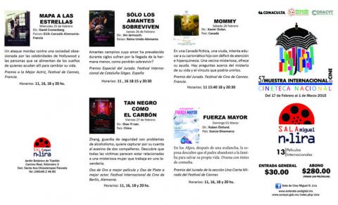 Llega a la Sala Miguel N. Lira la 57 Muestra Internacional de Cine imagen 3