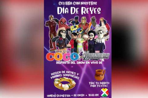 En Ixtenco celebrarán día de reyes con show en vivo de Coco y Avengers imagen 1