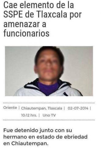 Delincuentes dentro de la policía municipal de Zacatelco imagen 2