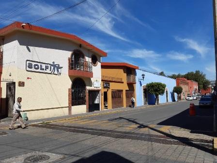 Rehabilitan fachadas en calles Morelos y Xicohténcatl de la capital
