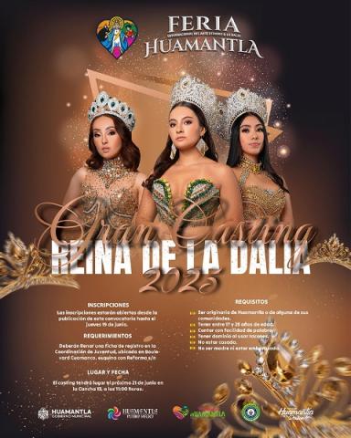 Ayuntamiento de Huamantla lanza convocatoria para elegir a la Reina de la Dalia 2025