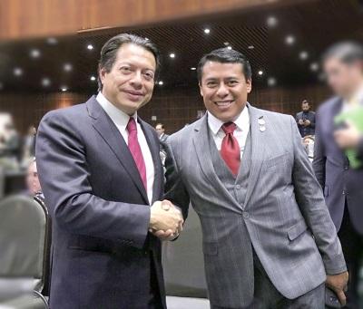 Terán se la juega con Mario Delgado para la dirigencia de Morena