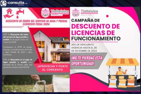 Promueve Tlaltelulco descuento en licencias de funcionamiento del 30%