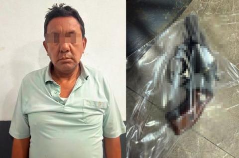 Policía de Chiautempan detiene a hombre en estado de ebriedad y con portación de arma