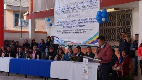 Inauguran techado en preescolar de San Pablo del Monte imagen 1