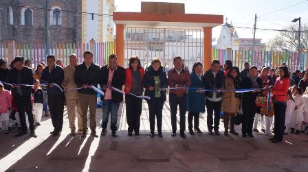 Inauguran techado en preescolar de San Pablo del Monte imagen 2