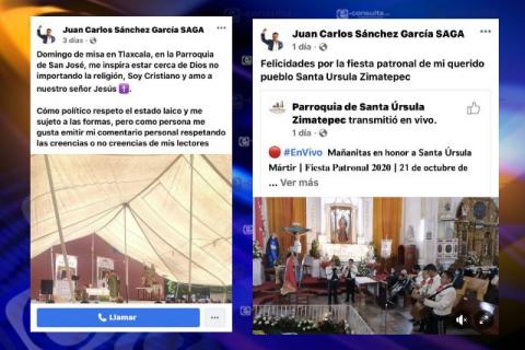 Aspirante huehue podría quedar fuera de la contienda; acude a la religión