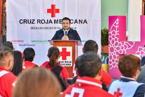 Apoya gobierno de Huamantla el plan invernal de la Cruz Roja