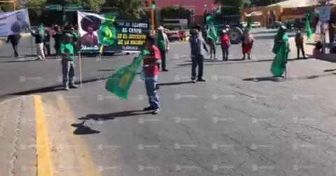 Organizaciones campesinas desquician la capital del estado