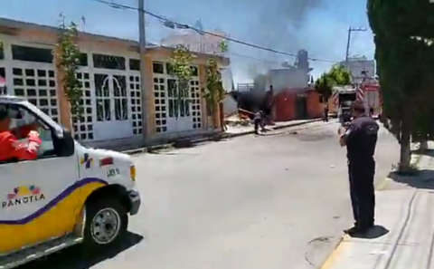 Explosión de tanque de gas deja tres lesionados en Nopalucan