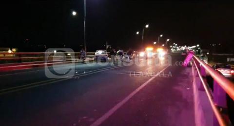 Una menor de edad lesionada por aparatoso choque en Zacatelco