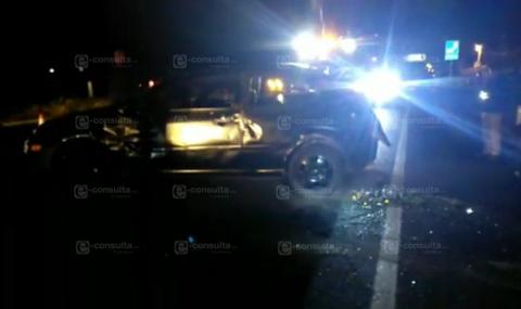 Aparatoso accidente en autopista Tlaxcala-Texmelucan
