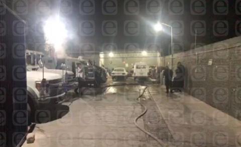 Se incendia camioneta de valores en la capital del estado
