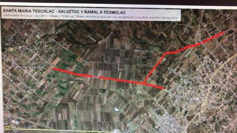 Gestiona Ricardo Morales Cruz pavimentación de caminos rurales en Apizaco