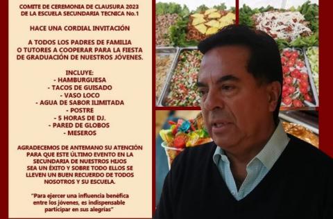 Obligan a padres de la Técnica 1 a pagar graduación por 260 mil pesos