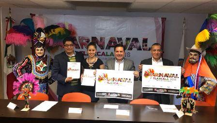 Presenta Secture Carnaval Tlaxcala 2018 en Hidalgo