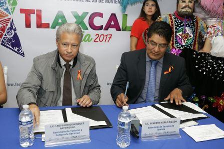 Firman convenio Tlaxcala y Veracruz en materia turística
