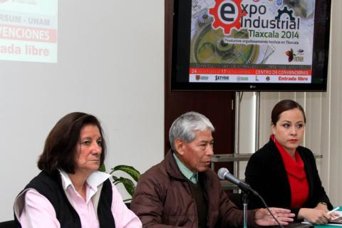 Presentan la Expo Industrial que se instalará en "Tlaxcala, La Feria 2014"