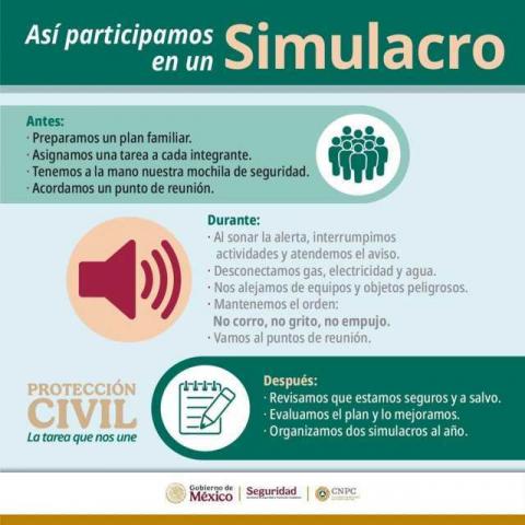 Gobierno municipal invita a participar activamente en el Primer Simulacro Nacional 2025 este Martes 29 de Abril imagen 2