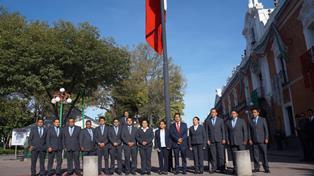 Rinde ayuntamiento de San Pablo del Monte honores a la Bandera imagen 5