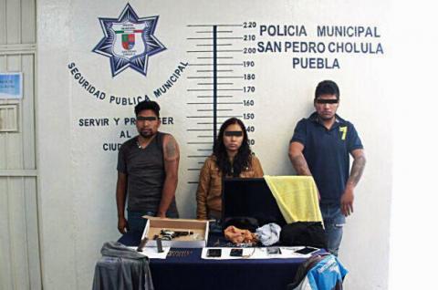 Cae en San Pedro Cholula banda tlaxcalteca por robo de casas