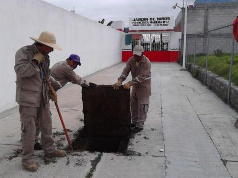 Intensifican trabajos preventivos para evitar daños mayores por lluvias en Totolac imagen 6