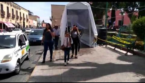 Instala Gobierno de Huamantla túneles sanitizantes para prevenir contagios por Covid-19 imagen 2