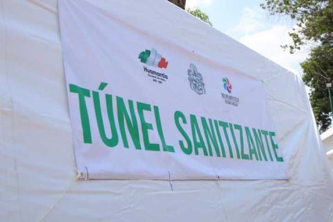 Instala Gobierno de Huamantla túneles sanitizantes para prevenir contagios por Covid-19 imagen 3