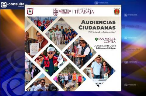 Invita gobierno de Santa Cruz Tlaxcala a Audiencia Ciudadana en San Miguel Contla
