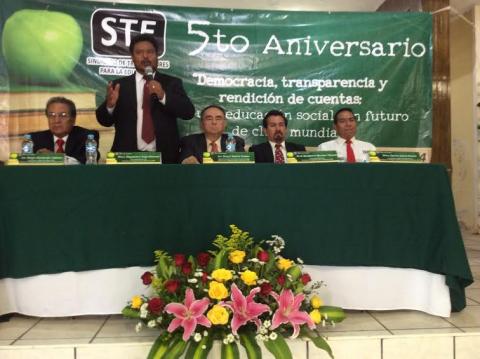 Celebra el Sindicato Nacional de Trabajadores para la Educación V Aniversario