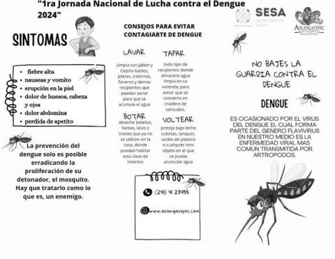Lanzan recomendaciones en Atlangatepec para prevenir el dengue