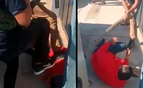 Hombres armados le dan una paliza a un taquero por negarse a venderles