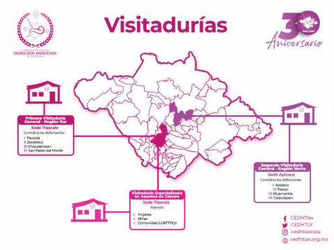 CEDH se reorganiza y crea 2 Visitadurías Regionales y 8 Defensorías imagen 2