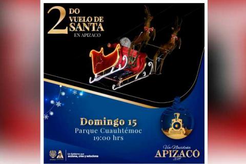 Este domingo volverá a volar Santa en Apizaco