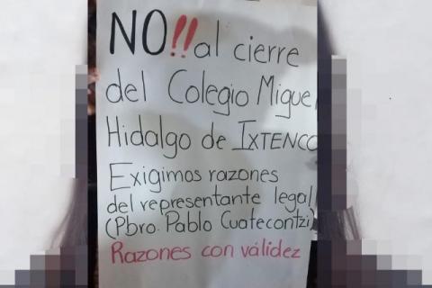 Se envalentona sacerdote de Ixtento y ordena desaparecer una primaria