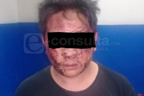 Por robo y secuestro aseguran a masculino en Chiautempan