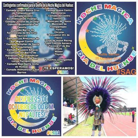 Hoy gran desfile de La Noche Mágica Del Huehue, Santa Ursula Zimatepec