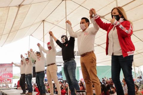 SAGA pacta compromisos ciudadanos en los distritos federales 01 y 02