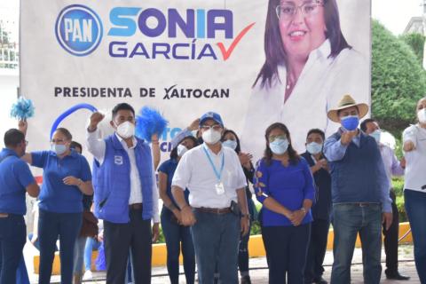 Acompaña Pepe Temoltzin al cierre de campaña de Sonia García en Xaltocan