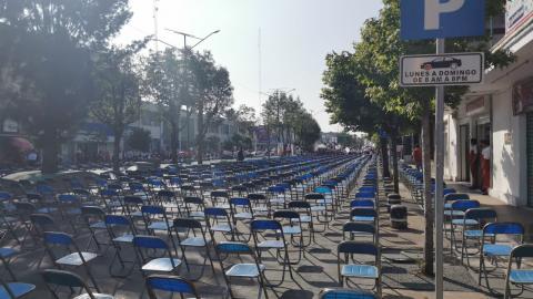 Cierre de campaña oficialista de Ávalos Zempoalteca luce desangelado y vacío imagen 6