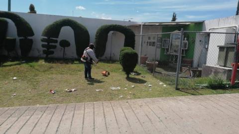 Realiza Ayuntamiento de Chiautempan trabajos de imagen urbana en Recinto Ferial y calles aledañas imagen 1