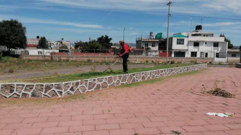 Realiza Ayuntamiento de Chiautempan trabajos de imagen urbana en Recinto Ferial y calles aledañas imagen 4