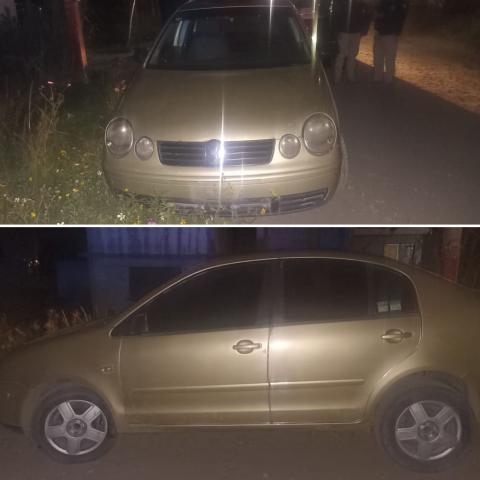Recupera Policía de Apizaco vehículo con reporte de robo.