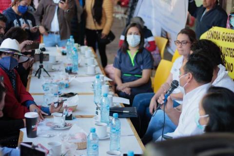 Conferencia de prensa de trabajadores de la salud de Tlaxcala imagen 1