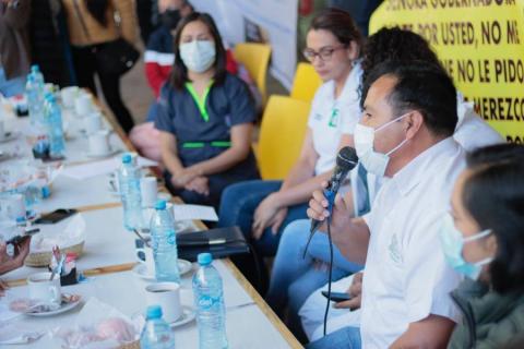 Conferencia de prensa de trabajadores de la salud de Tlaxcala imagen 2