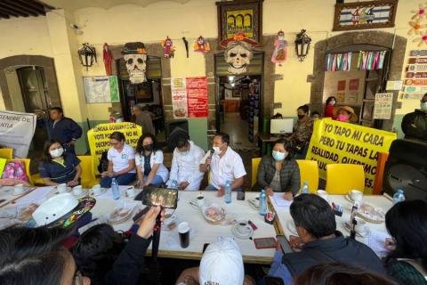 Conferencia de prensa de trabajadores de la salud de Tlaxcala imagen 4